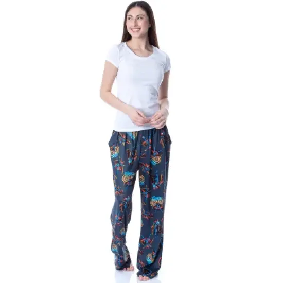 Marvel Mens' Classic Doctor Strange Comic Tossed Print Pajama Pants Blue image {2}