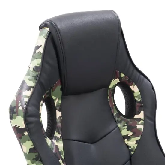 Mad Dog Gaming Chair Black and Camo - CorLiving image {7}