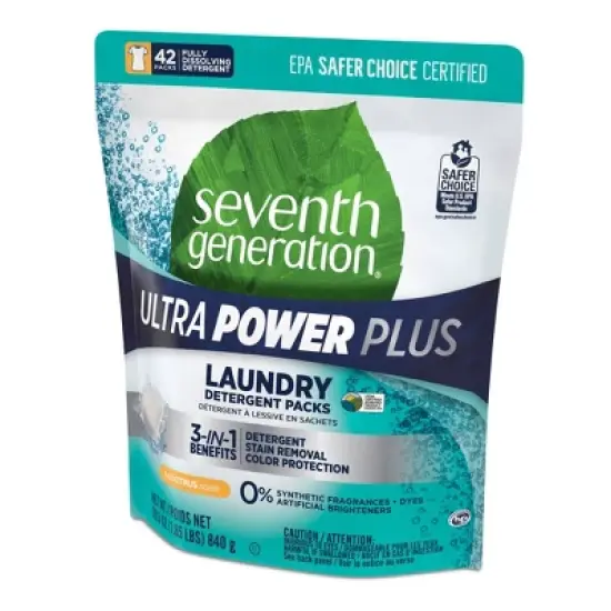 Seventh Generation Laundry Packs Fresh Citrus - 42ct/29.6oz image {2}