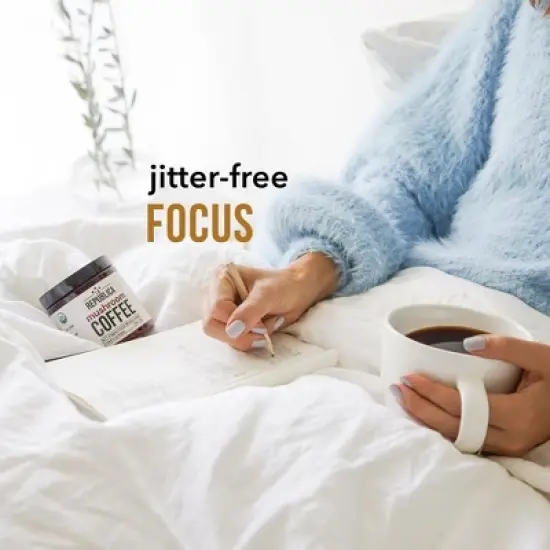 La Republica Bestselling Instant Mushroom Coffee with 7 Superfood Mushrooms, Certified Organic & Fair Trade Arabica Coffee - 35 Servings image {4}