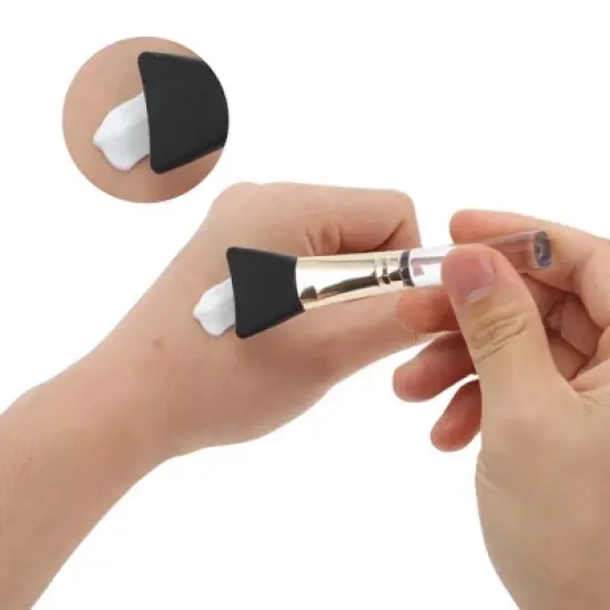 Unique Bargains Lightweight Flat Head Facial Mask Brush 1 Pc image {2}