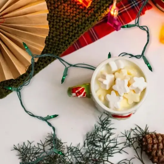 Northlight Mini Christmas Light Set - Green - 24.5' Green Wire - 50ct image {2}