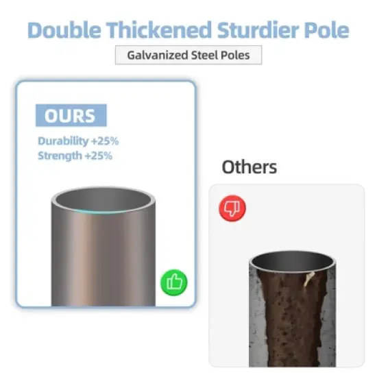 EROMMY Carports 12x20 Heavy Duty,Gray image {4}