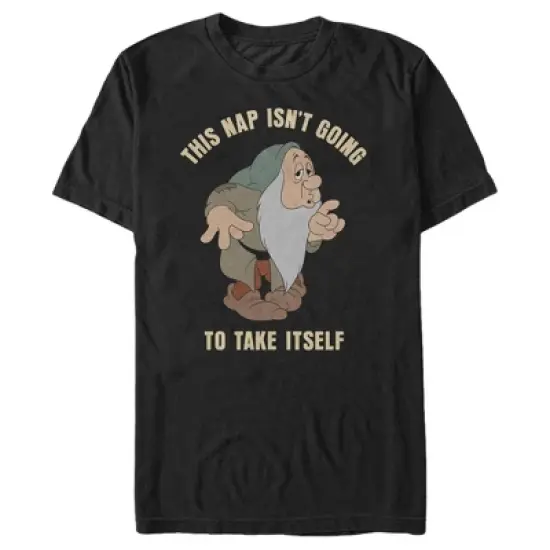 Men's Snow White and the Seven Dwarves Sleepy Take Nap T-Shirt image {3}