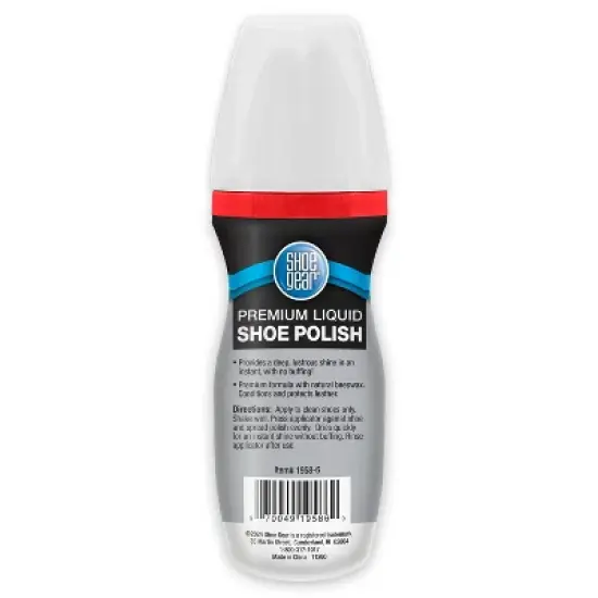 Shoe Gear Premium Liquid Polish Superior Coverage - White 2.5oz: Shoe Accessories, Liquid, 1 Pack image {1}
