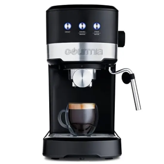 Gourmia 15 Bar Espresso Maker with Powerful Frothing Wand &ndash; Black: 1500W, 30oz Capacity, Electric, Hand Wash image {9}