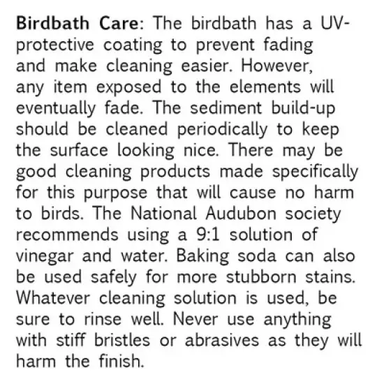 Tierra Garden 19" Dia Fiber Clay Birdbath Top, 5lbs. image {6}