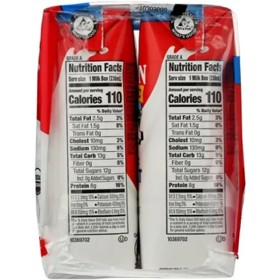 Horizon Organic Low Fat Milk - Case of 3/6 boxes, 8 oz image {3}