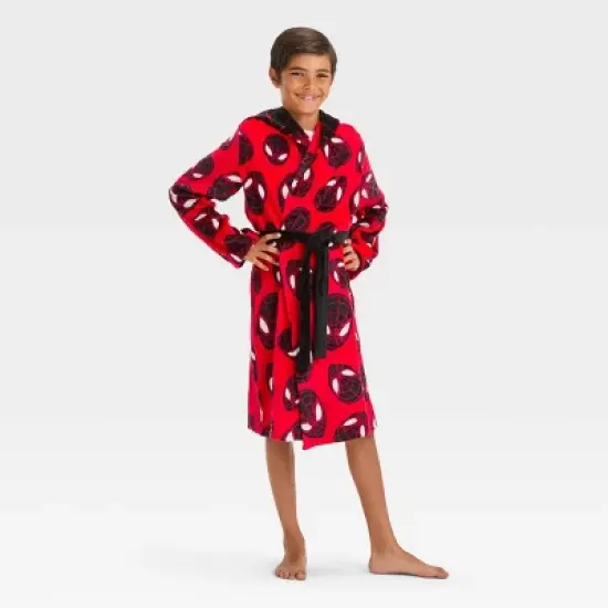 Boys' Spider-Man: Miles Morales Hooded Robe - Red image {3}