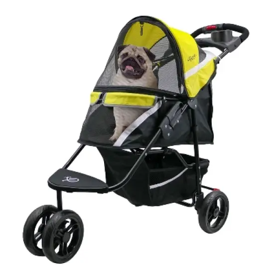 Petique Revolutionary Stroller, Dog Cart for Small to Medium Size Pets, Ventilated Pet Jogger for Cats & Dogs image {4}