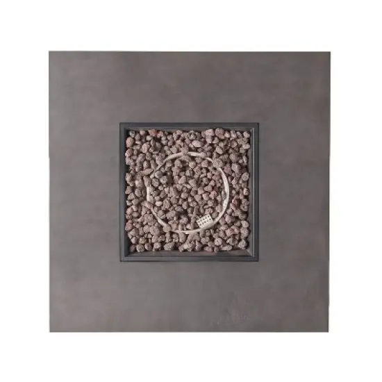 Wellington Outdoor 50000 BTU Square Fire Pit with Concrete Finish - Christopher Knight Home image {3}