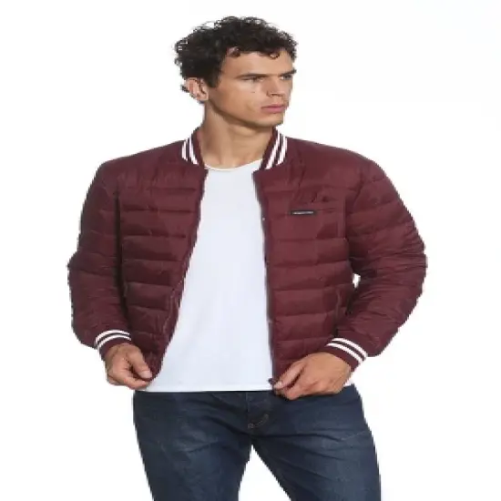 Members Only Men's Varsity Puffer Jacket image {5}