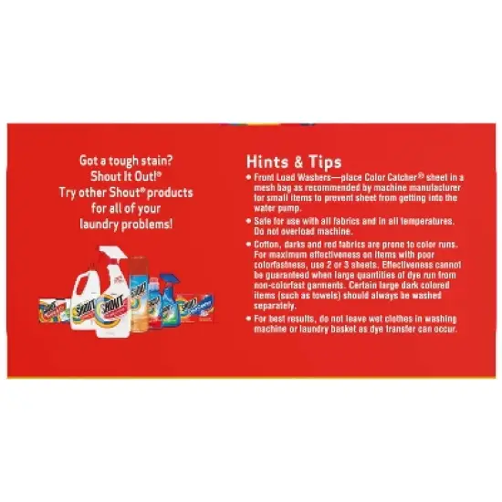 Shout Color Catcher Dye Trapping Sheets - 72ct image {7}