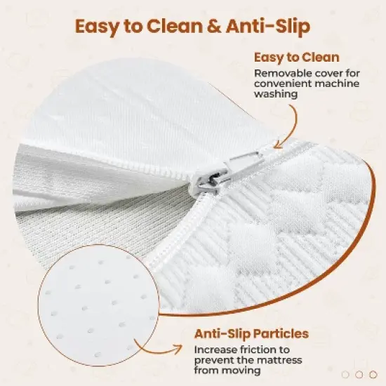 Yaheetech 8" Gel Memory Foam Mattress with Green Tea Scent, Cooling Tech, 3 Foam Layers image {3}