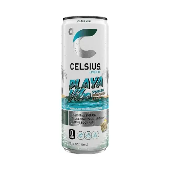 CELSIUS Sparkling Playa Vibe Functional Energy Drink - 12 fl oz Single Can image {4}