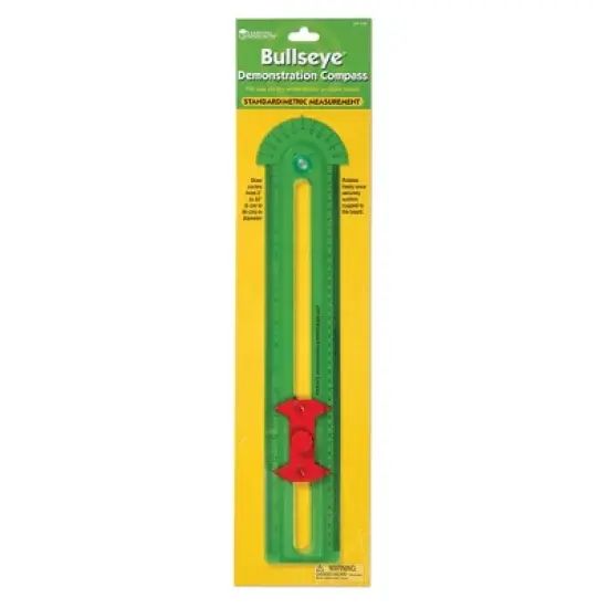 Learning Resources Bullseye Classroom Demonstration Compass, Geometric Shapes Assistant image {5}