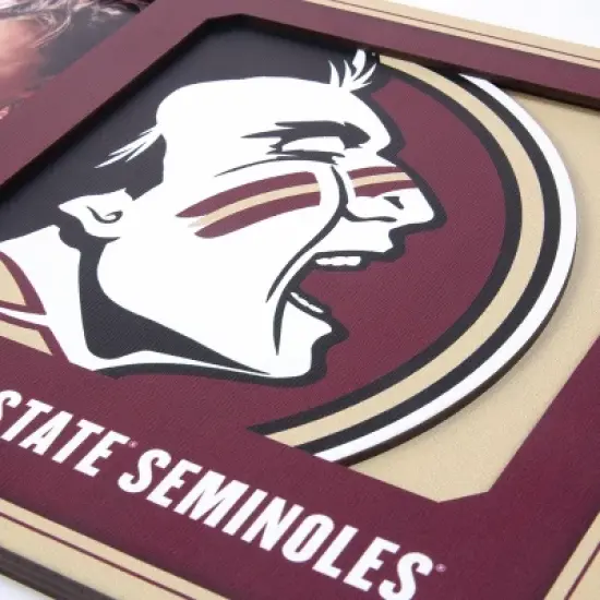 NCAA Florida State Seminoles Logo 4" x 6" Picture Frame: MDF Tabletop Display image {1}