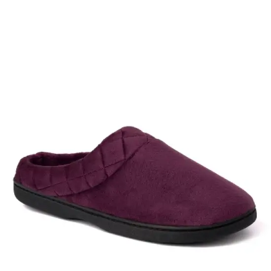 Dearfoams Women's Darcy Quilted Cuff Velour Clog Slipper image {6}