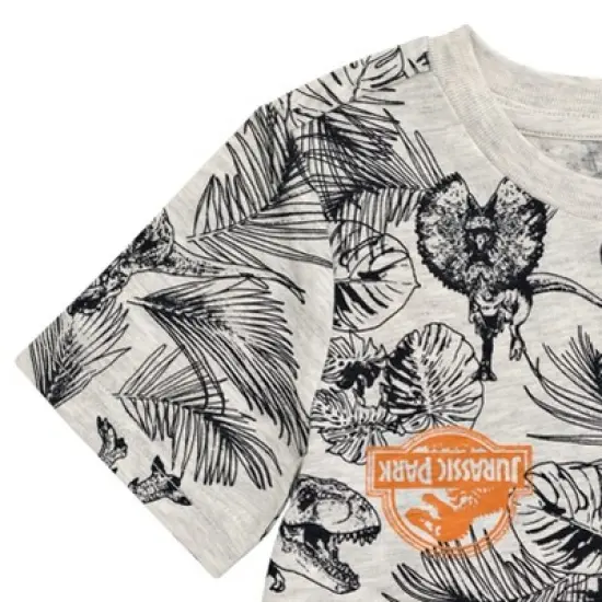 Jurassic World Jurassic Park Blue Boys T-Shirt and Shorts Outfit Set Toddler to Big Kid image {6}