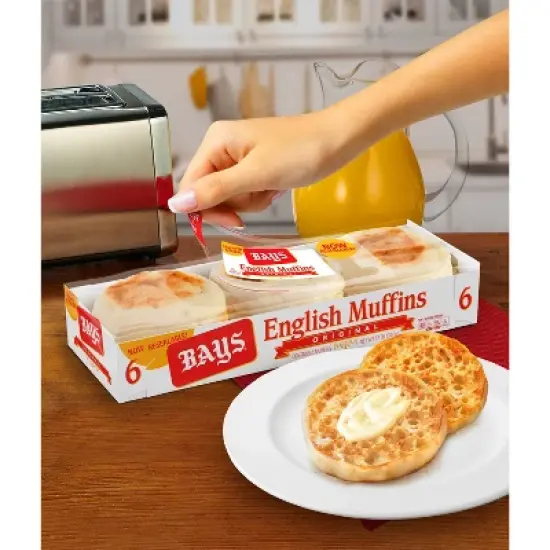 Bays Original English Muffins - 12oz/6ct image {5}