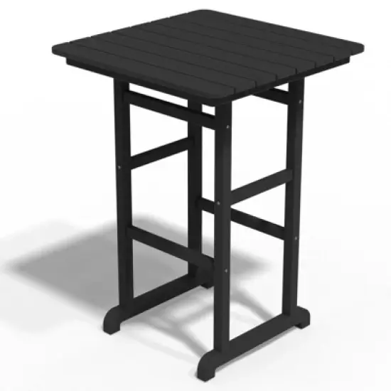 Hyleory 3-Piece HDPE Patio Bar Set with Adirondack Bar Stools - Durable Outdoor Furniture for Stylish Entertaining image {8}