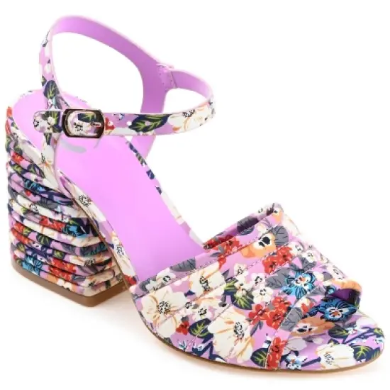 Journee Collection Womens Charmaine Tru Comfort Foam Layered Block Heel Sandals image {13}