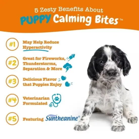 Zesty Paws Calming Bites Turkey Flavor Dog Vitamin and Supplements - 90ct image {3}