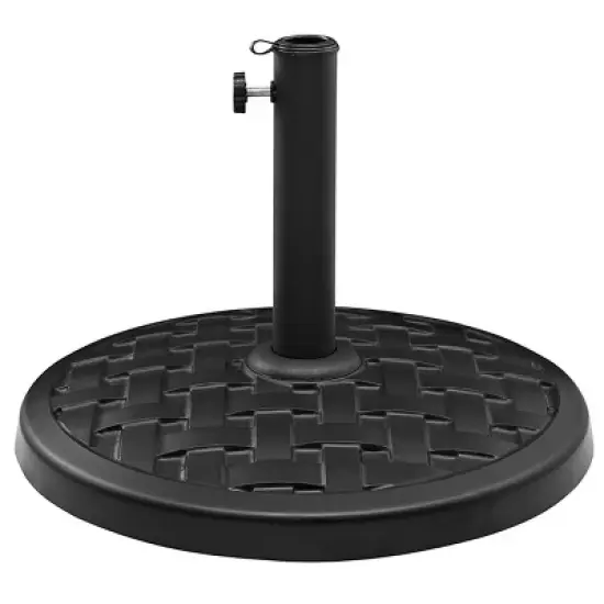 Rashida Round Lattice Weave Umbrella Stand - Saracina Home image {4}