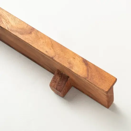 Wood Mantel Shelf Brown - Hearth & Hand&trade; with Magnolia image {2}