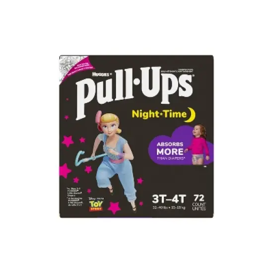 Pull-Ups Girls' Night-Time Training Pants - 3T-4T - 72ct image {8}