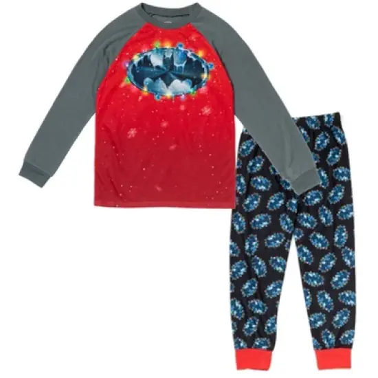 DC Comics Justice League Batman Christmas, Pajama Shirt and Pants Sleep Set Toddler image {6}