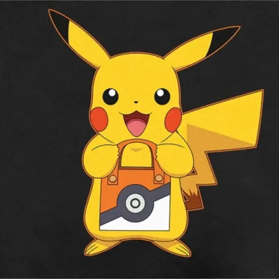 Junior's Pokemon Halloween Trick or Treat Pikachu Cowl Neck Sweatshirt image {1}