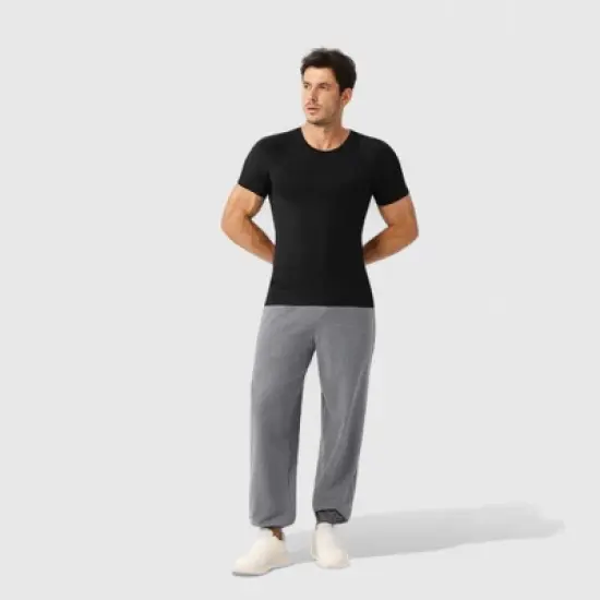 Anna-Kaci Active Men's Fitted Short Sleeve Performance T-Shirt with Stretch Fabric and Moisture-Wicking Comfort image {6}