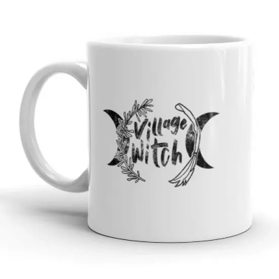 Crazy Dog Village Witch Coffee Mug Funny Halloween Ceramic Cup-11oz image {5}