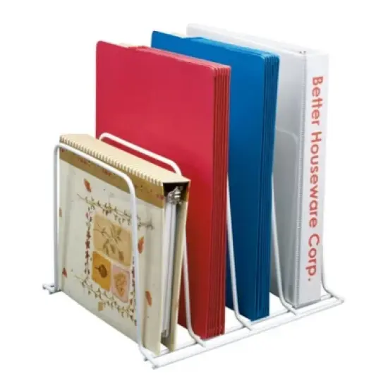 Better Houseware Coated-Steel Large Organizer in White image {6}