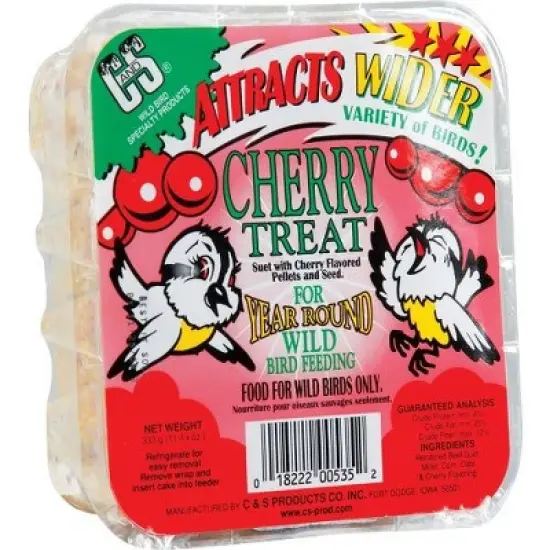 C&S 11.75 Oz. Cherry Treat Suet image {1}