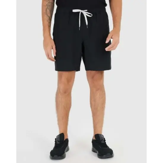 Men's Black Active Quick Dry Shorts with Liner - True Classic image {7}