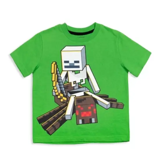Minecraft Mobs Skeleton Enderman 3 Pack T-Shirts Little Kid to Big Kid image {7}