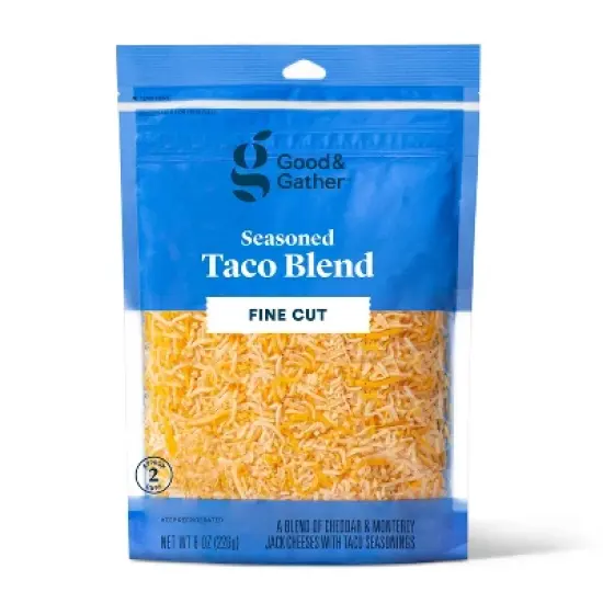Finely Shredded Taco Blend Cheese - 8oz - Good & Gather&trade; image {3}