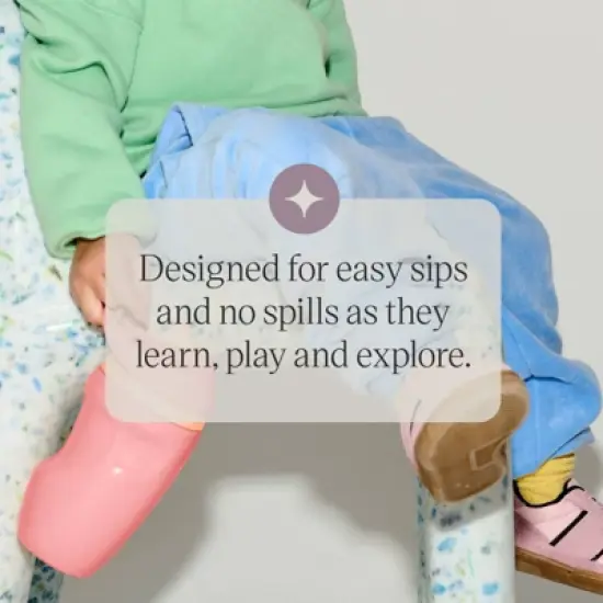 Tommee Tippee 9oz Insulated Sporty Spout and Straw Multilid Cup - Pink image {6}