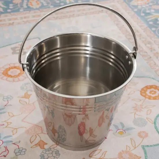 Moda Furnishings Multifunctional Outdoor Terrafab Faux Wood Side Table with Hidden Ice Bucket image {6}