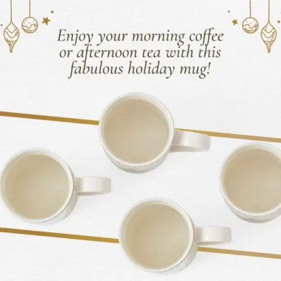 Spode Christmas Tree Polka Dot Mug, 16-Ounce Ceramic Cup with Handle - Festive Holiday Design - Microwave, Dishwasher, Freezer Safe image {5}