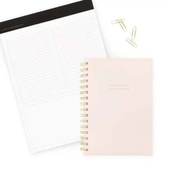 Sugar Paper Essentials 3 Subject Notebook Pale Pink image {3}