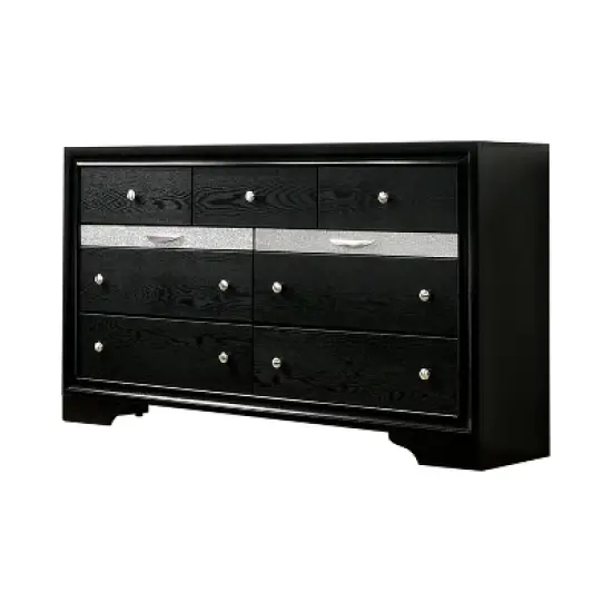 2pc Whether by Nightstand and Dresser Set Black - miBasics image {2}