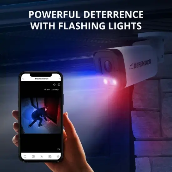 Defender AI POWERED Sentinel 4K Ultra HD Wired 8 Channel PoE NVR Security System, 1TB HDD & 4 Metal Cameras image {3}