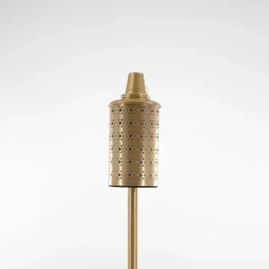 Patio Essentials 15.75" Classic Die Cut Metal Outdoor Torch Gold image {1}