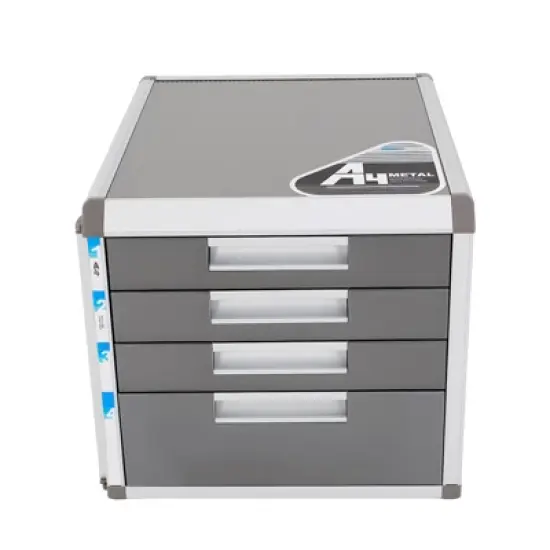 YIYIBYUS File Storage Cabinet with 4 Lockable Drawerswith Document Storage Box image {5}