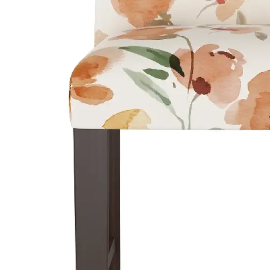 Alex Camel Back Counter Height Barstool with Botanical Print - Skyline Furniture image {4}