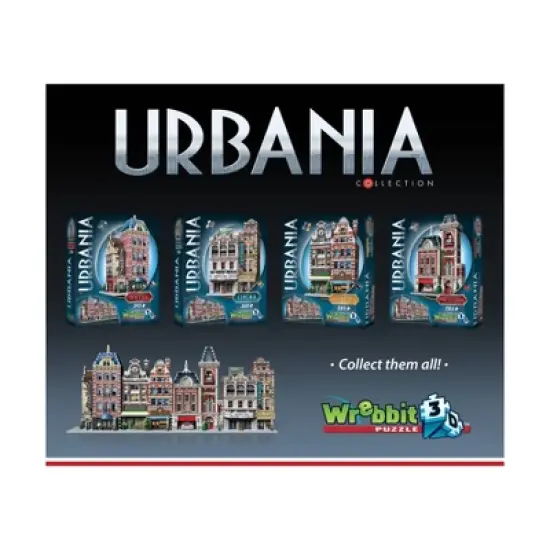 Urbania Collection - Hotel, Cinema, Cafe & Fire Station 4pk 3D Puzzles 1165pc image {3}