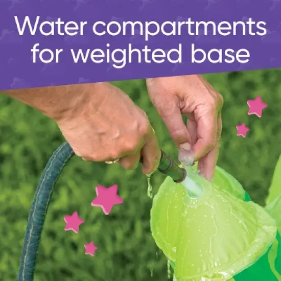 HearthSong Gigantic 7 Foot Inflatable Dino Sprinkler for Outdoor Active Water Play image {6}